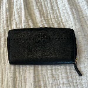 Tory Burch Black Leather Wallet